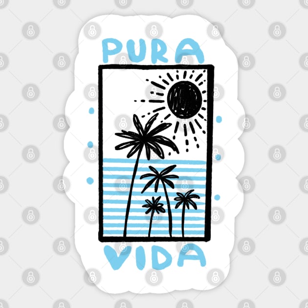 Pura vida beachlife Costa Rica Sticker by Tropical Blood